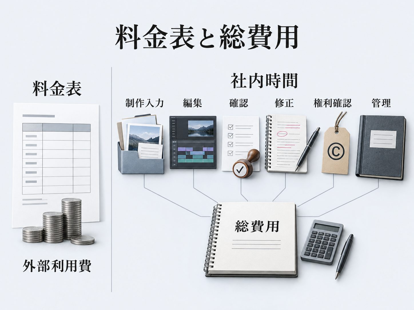 料金表と総費用は別に見る