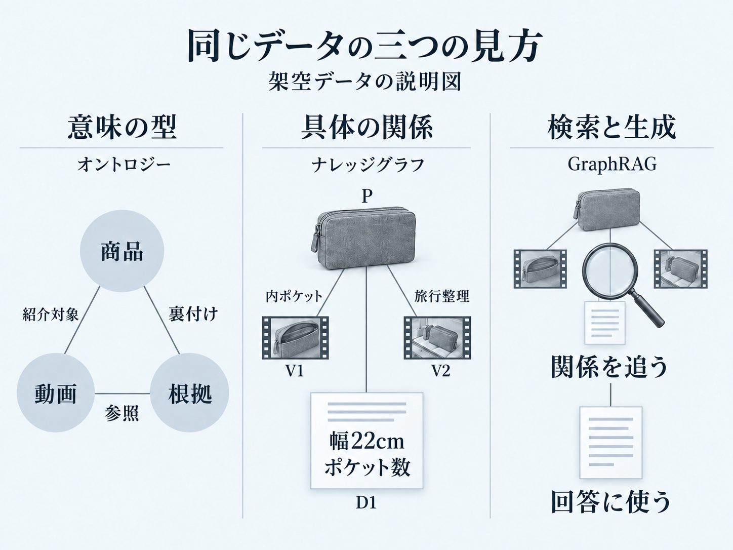 三者は同じ広告データを別の役割で見る